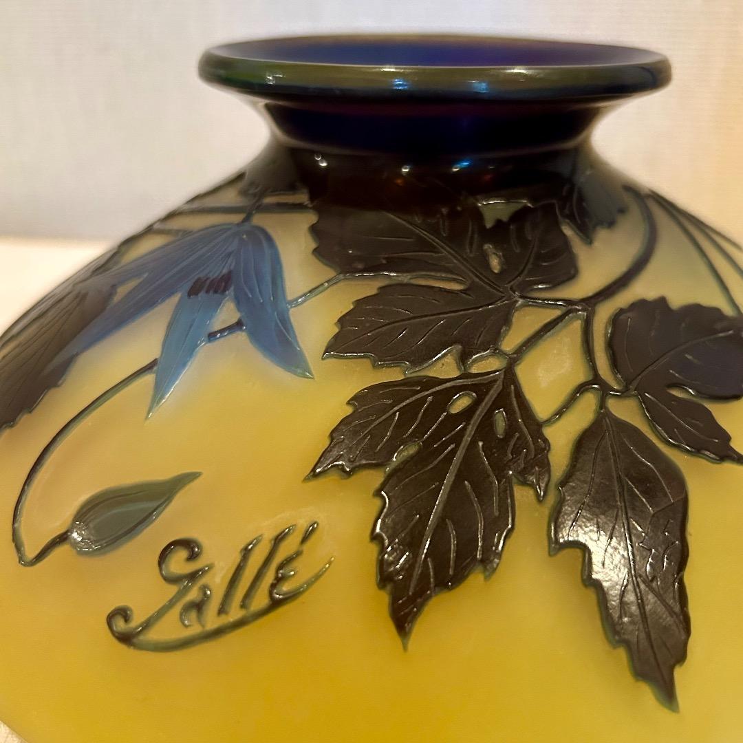 CONTI品　エミール ガレ Galle サイン入り ガラス 花瓶 骨董 CONTI様専用品 エミール ガレ Galle サイン入り ガラス 花瓶 骨董