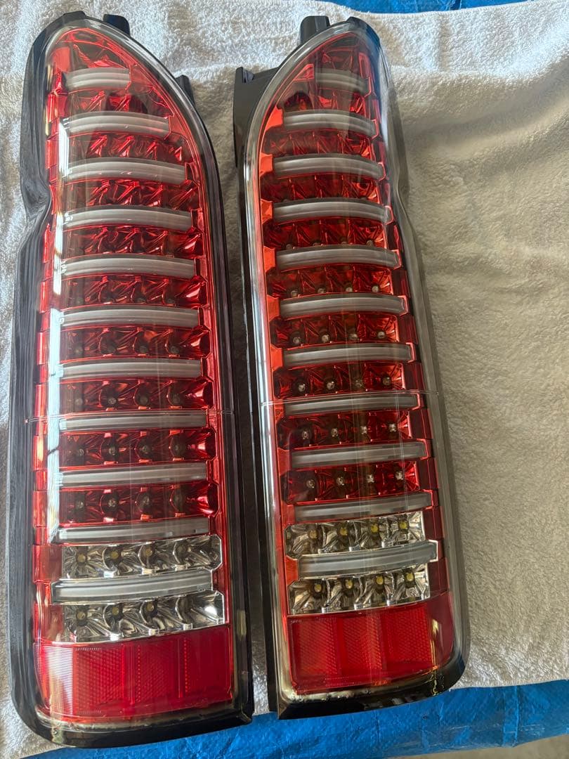 タントL375 テールランプ LED 2個セット レッド/クリア タントカスタム