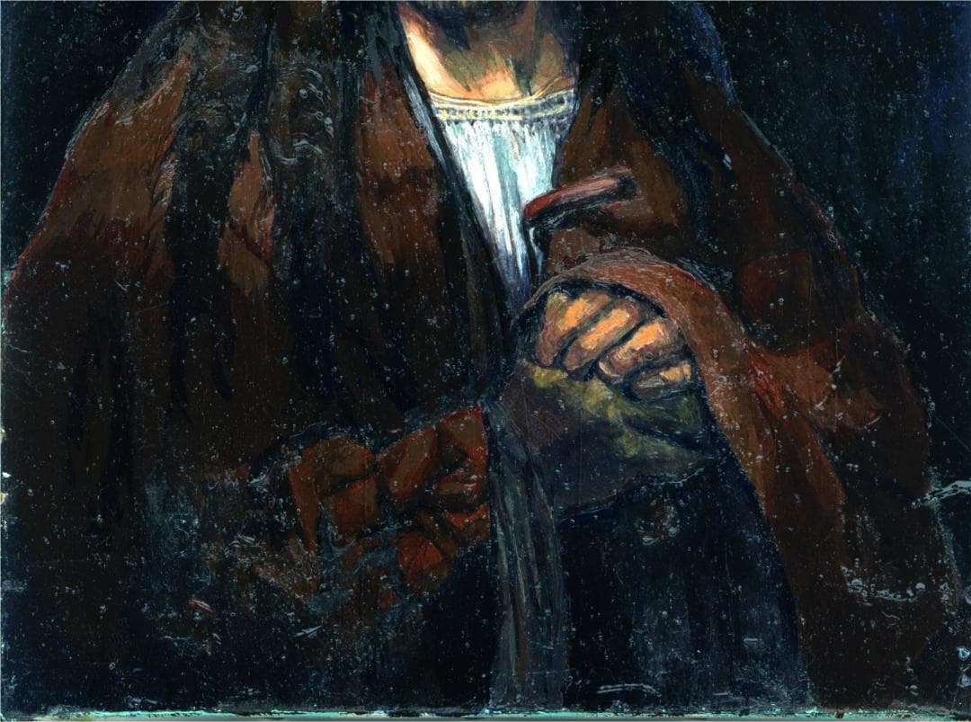 イエス・キリストの肖像画（油彩F4号333✖️242㎜）額装なし ルカ