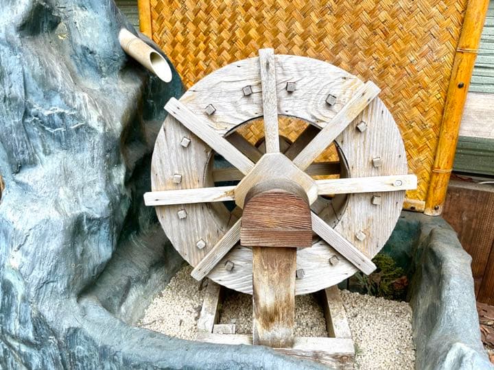 TOKU様専用】和風 庭園 水車 流水 大型 電動 日本庭園風 玄関 中庭