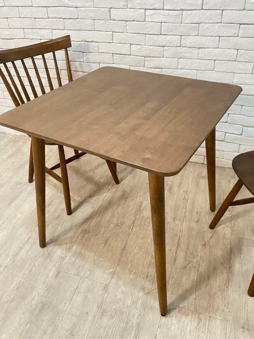 【ノーラ】ダイニングテーブル＋チェア　2脚セット　ウィンザーチェア