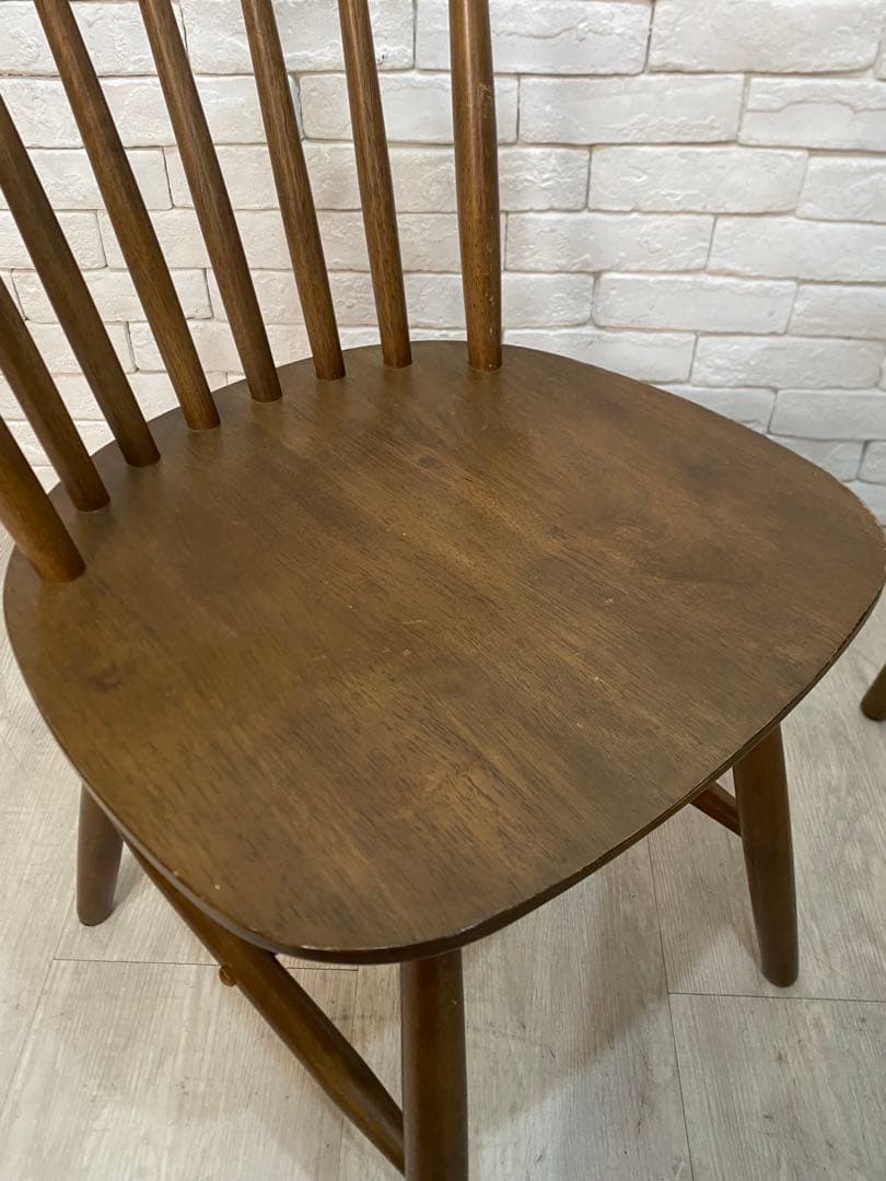 【ノーラ】ダイニングテーブル＋チェア　2脚セット　ウィンザーチェア