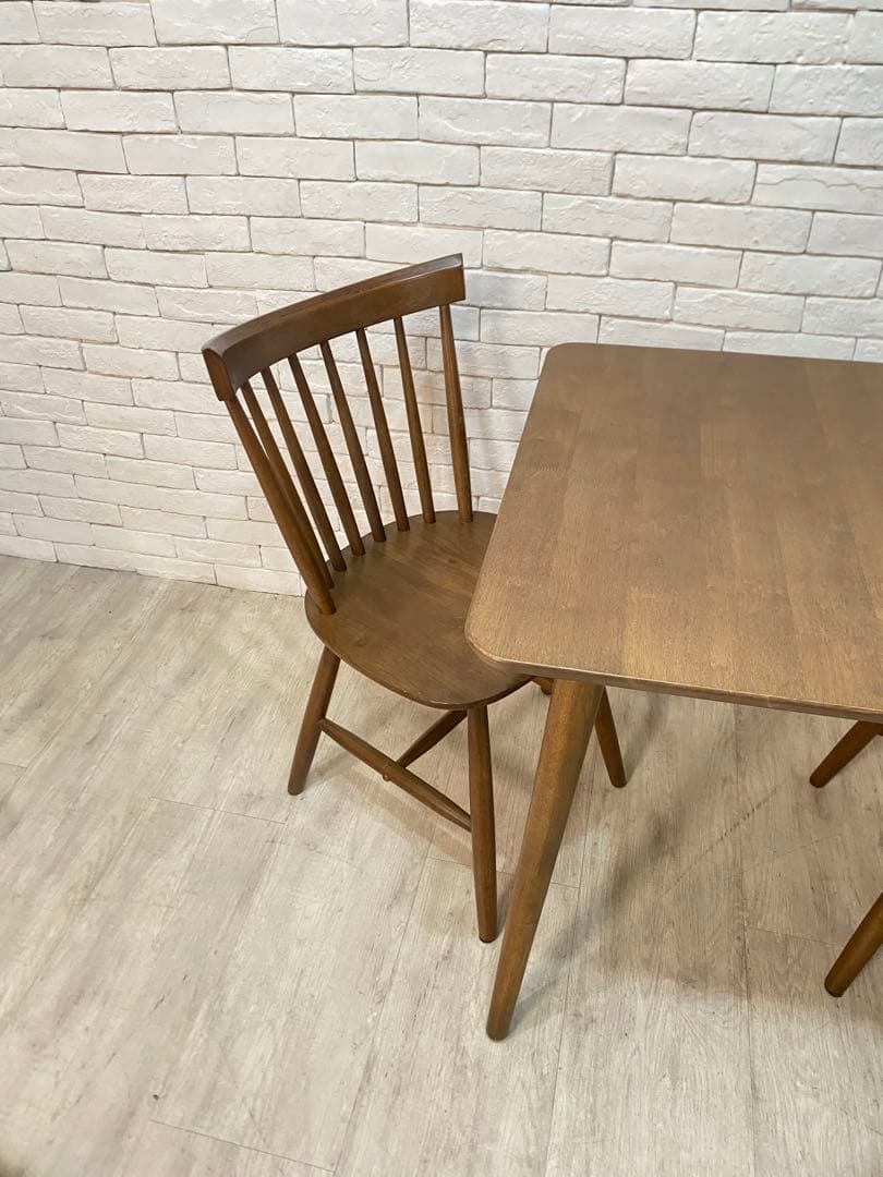 【ノーラ】ダイニングテーブル＋チェア　2脚セット　ウィンザーチェア