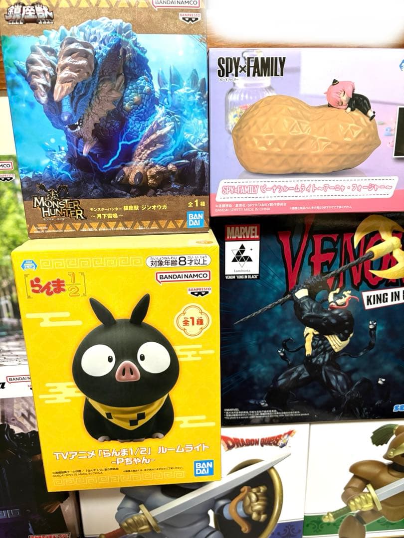 ドラゴンクエスト ガンダムスピーカー らんまルームライト他