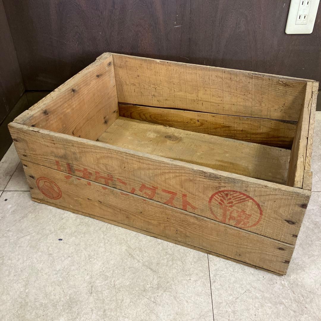 A-3 レトロ リオゲンダスト 木箱 昭和 アンカー印 ビンテージ 収納 古道具 A-3 レトロ リオゲンダスト 木箱 昭和 アンカー印 ビンテージ 収納 古道具