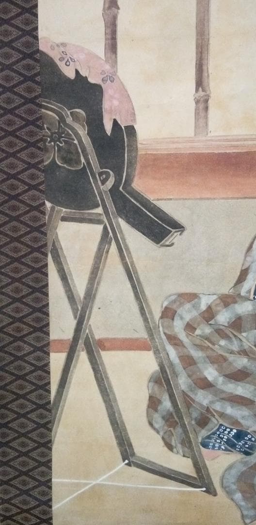 竹久夢二掛け軸(大きい）模写