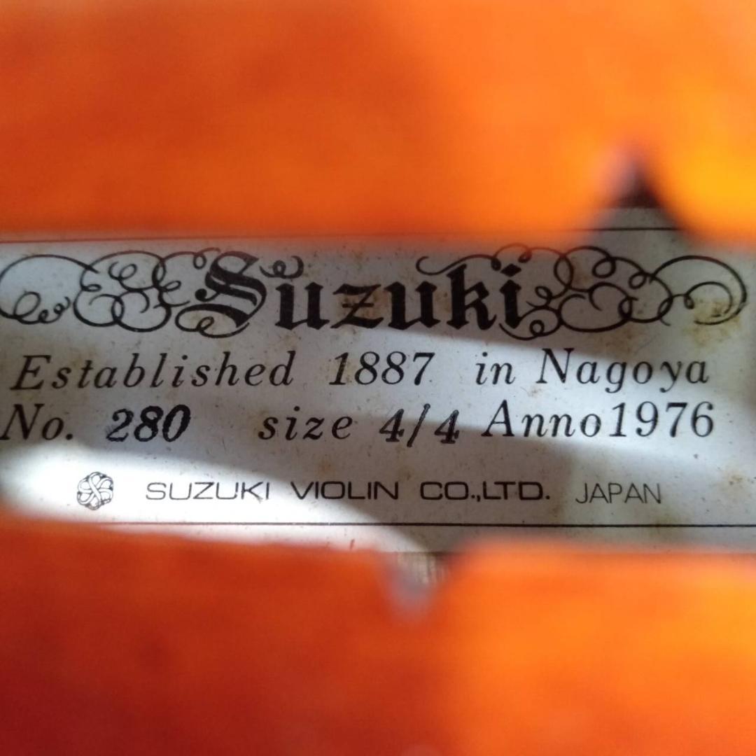 SUZUKI ヴァイオリン VIOLIN No.280 4/4 1976年製