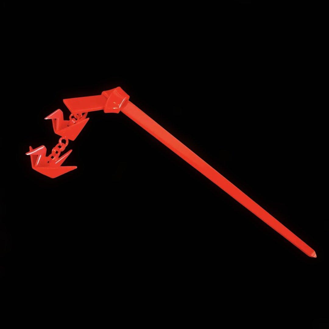 勝山髪飾り 七五三 7歳 (赤) 鶴