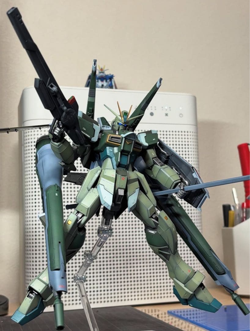 【完成品】MG ブラストインパルスspecⅡ レールガン装備