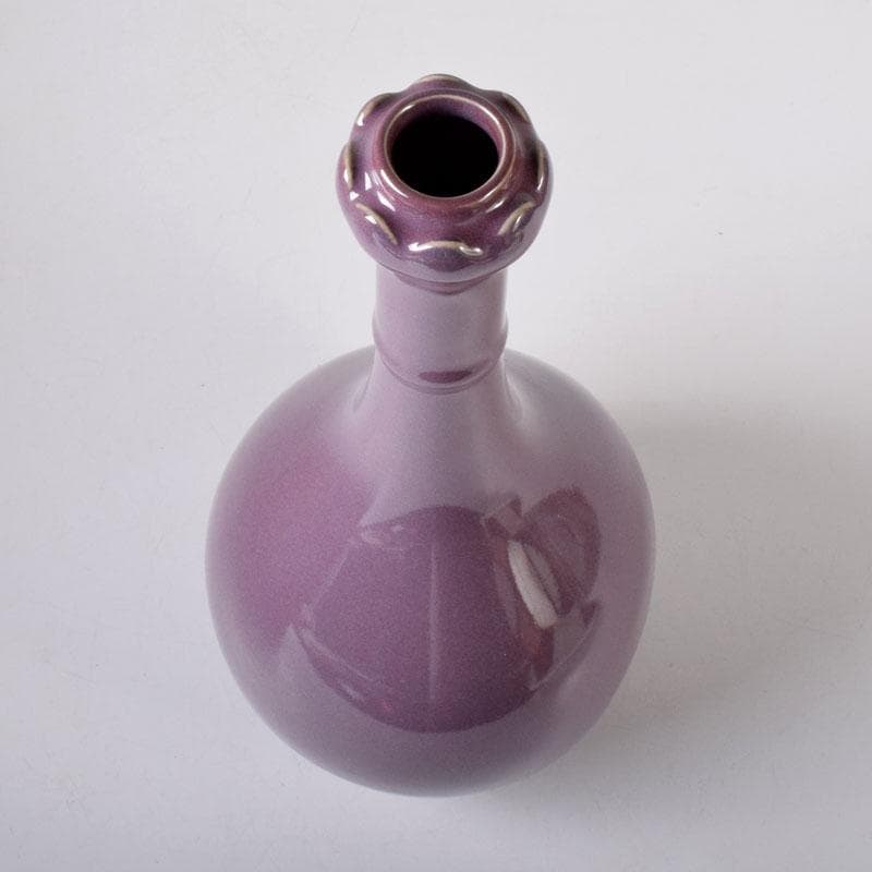 中国 宋代 鈞窯 丁香紫釉 蒜口瓶 M 7640C - メルカリ