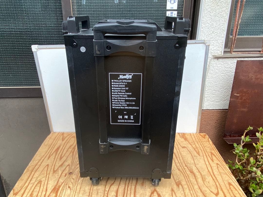 moukey mts12-1 スピーカー ワイヤレスマイク 中古品