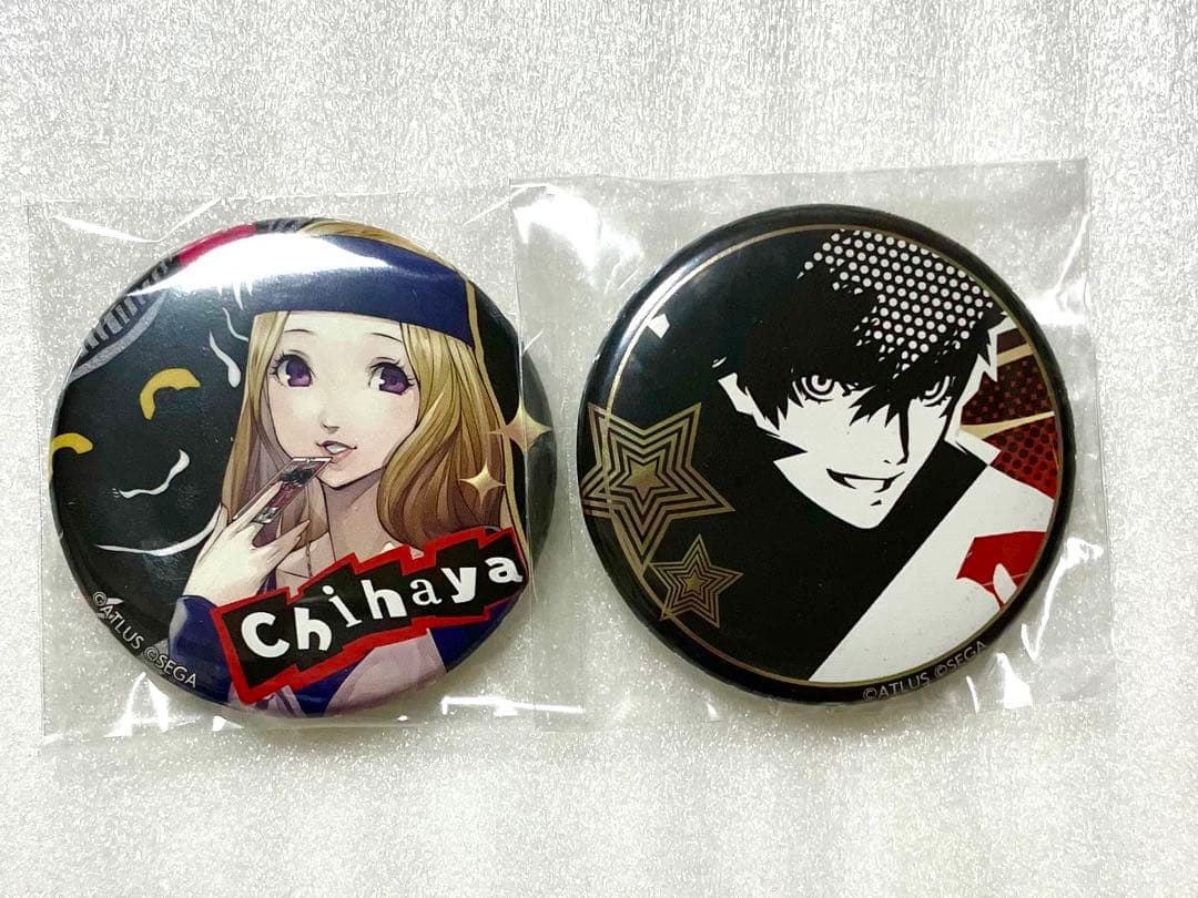 ペルソナ5 ザ・ロイヤル コレクション メタル風缶バッチ 主人公 御船千早
