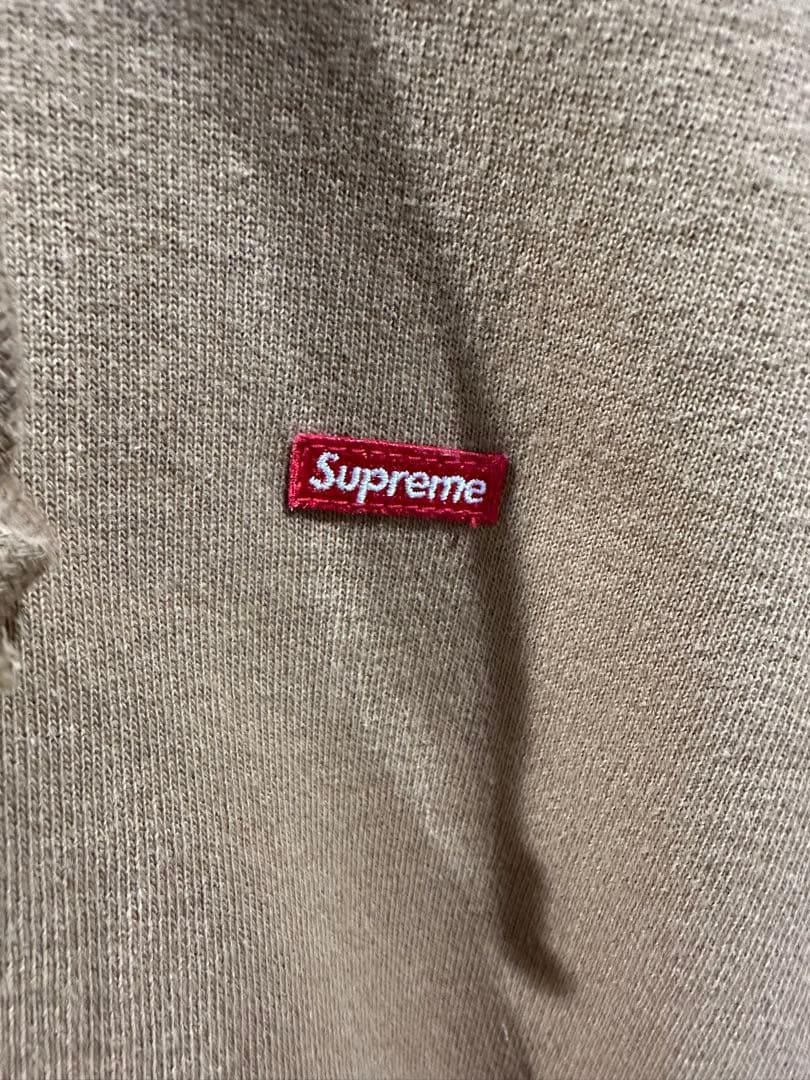 Supreme ベージュ ジップアップパーカー