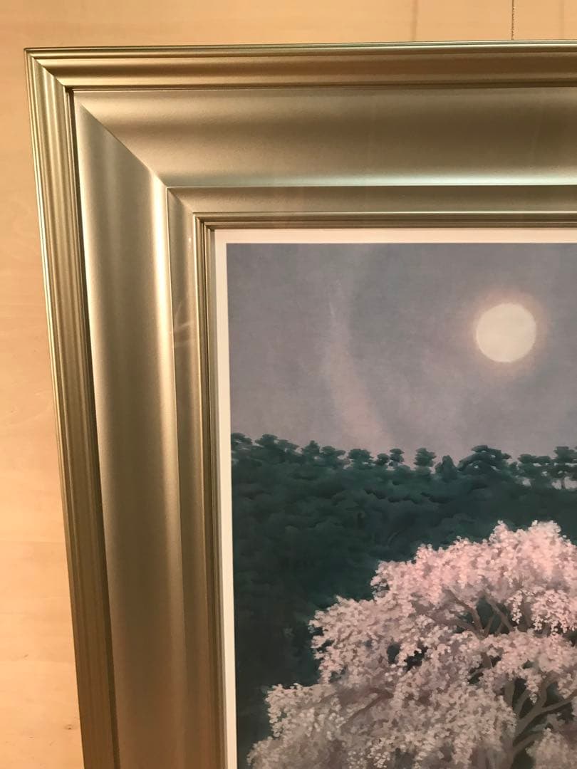 東山魁夷 「花明り」 新復刻画 落款・エディション・作品証明シール有り