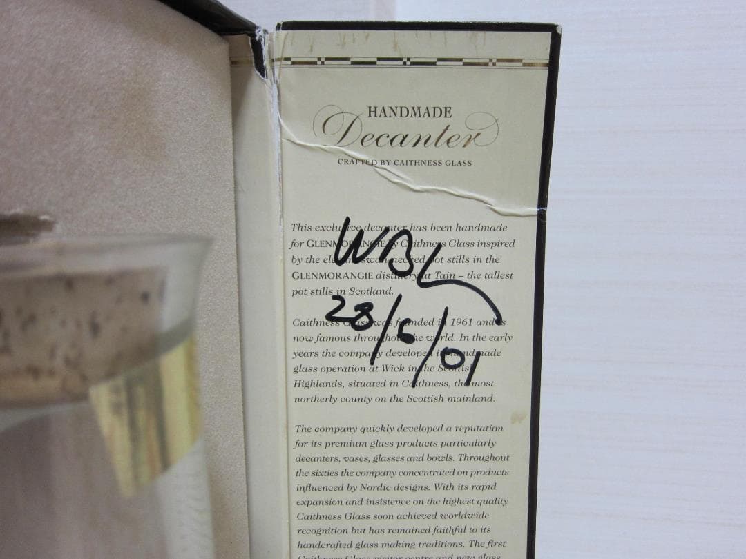 超希少グレンモーレンジ ポットスティル ボトル ビル・ラムズデン博士