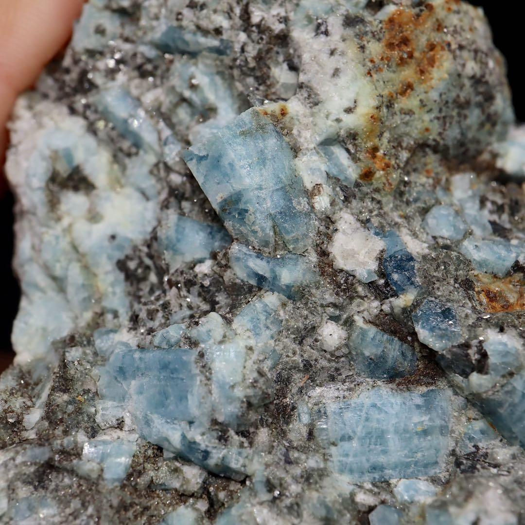 自主採掘！アクアマリン カリフォルニア産 548.5g　AQ254 原石　天然石