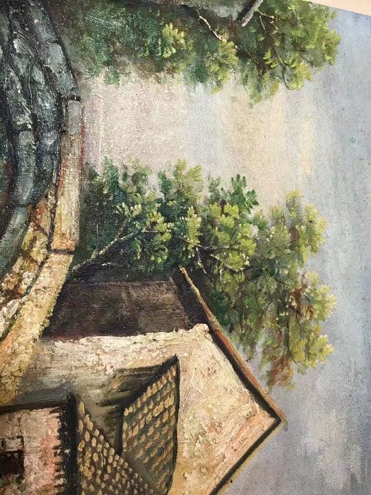 梅原龍三郎　油彩　中川一政鑑定