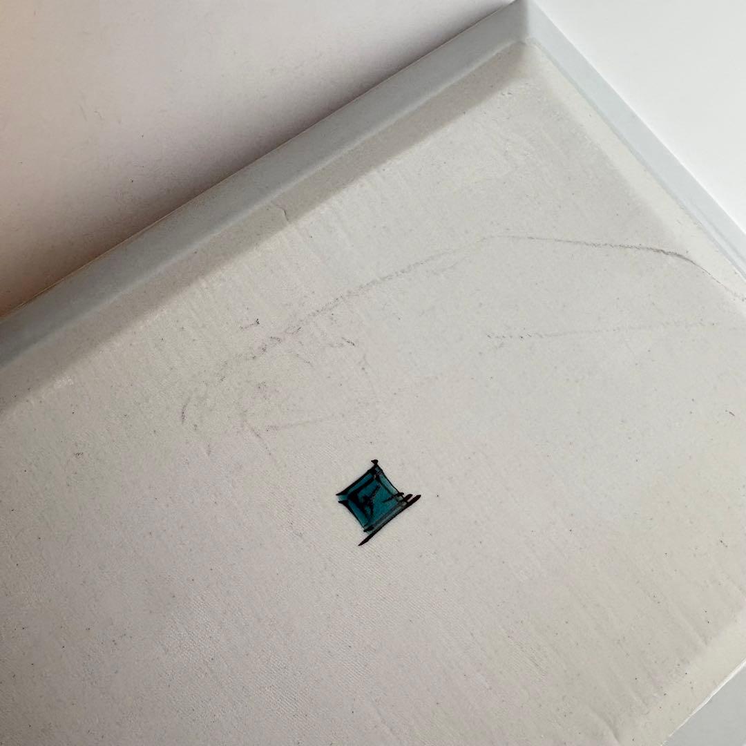 九谷焼 山岸大成 翡翠 方皿 色絵 鳥文 角皿 飾皿 共箱