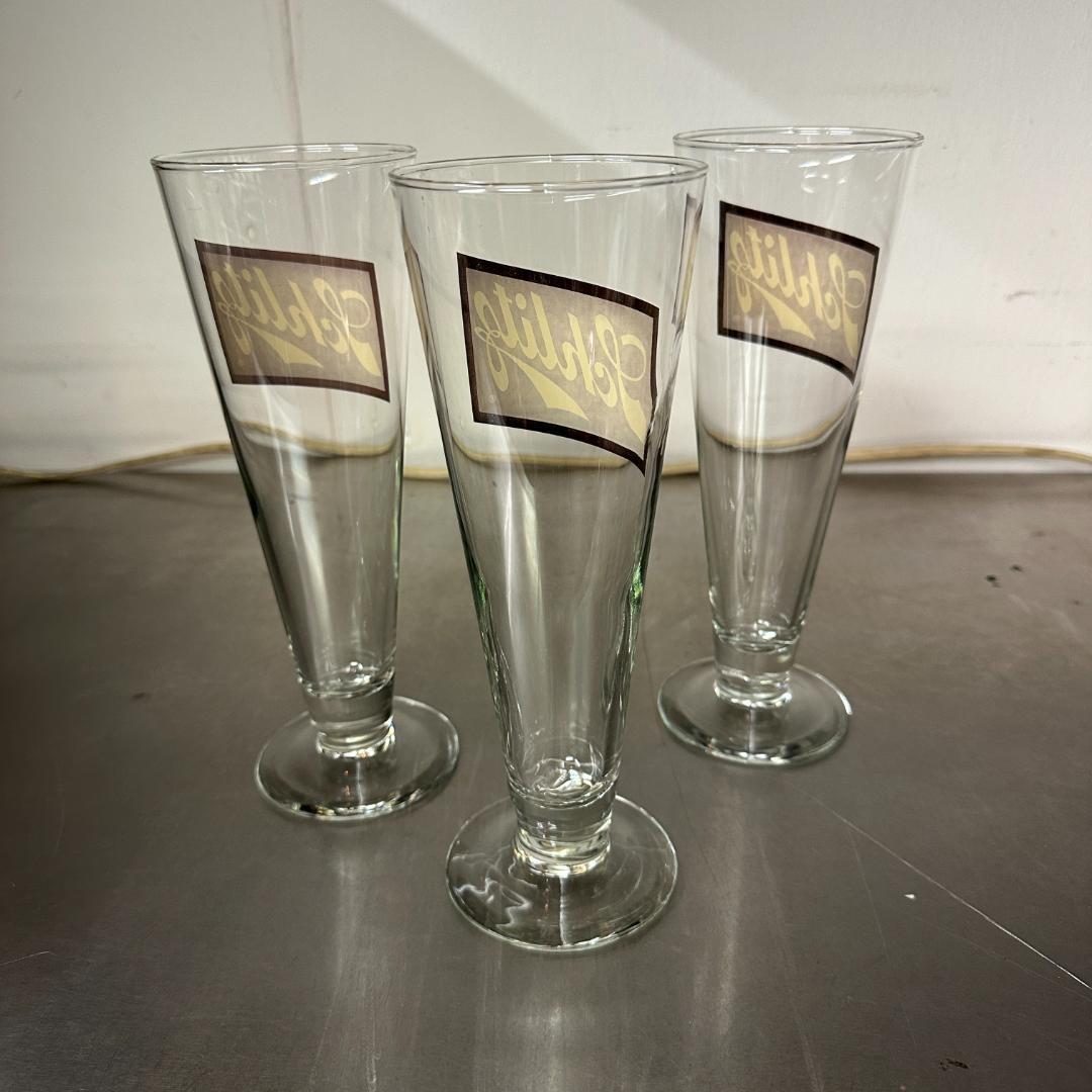 ヴィンテージ Schlitz シュリッツビール ピルスナーグラス 3個セット
