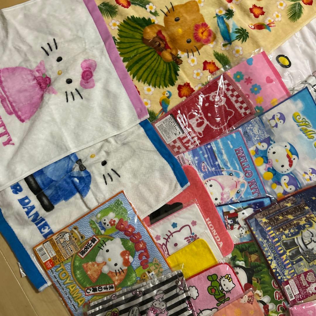 キティ　日焼け　ハワイ　ご当地　六本木　ハンカチ　ウェディング　タオル　未開封