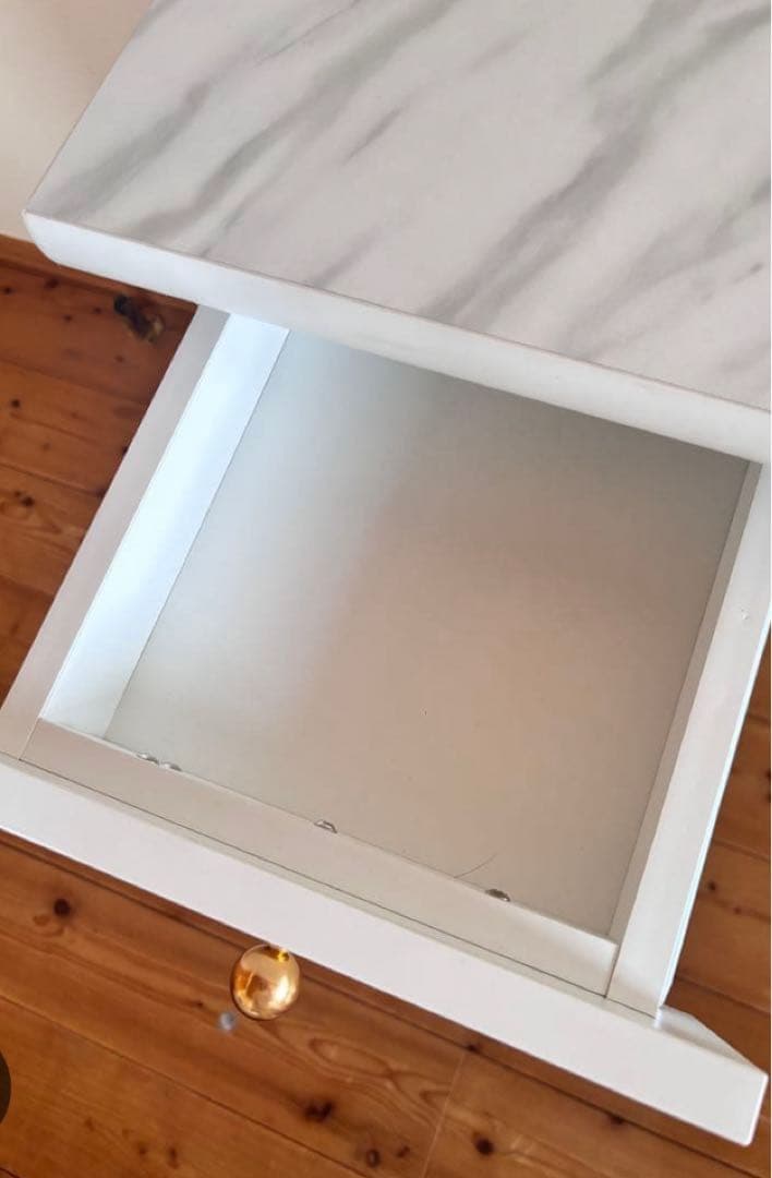 ホワイト ドレッサー 大理石風天板 フランフラン エルドラド