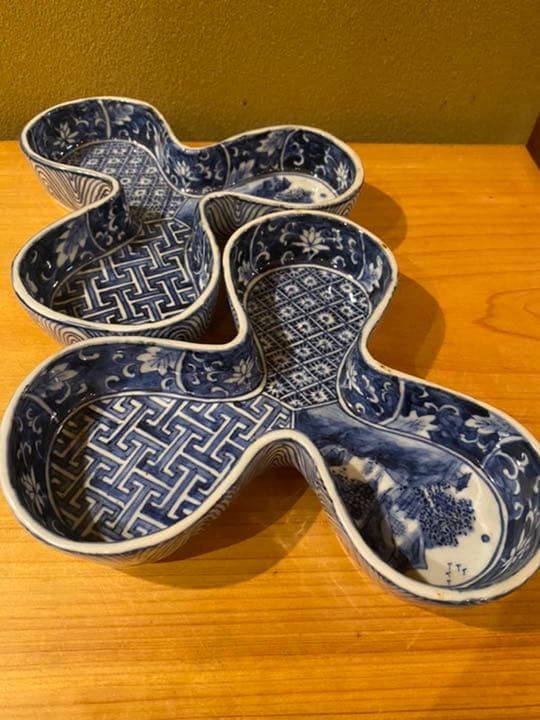 廣野俊彦 染付向付け 5客