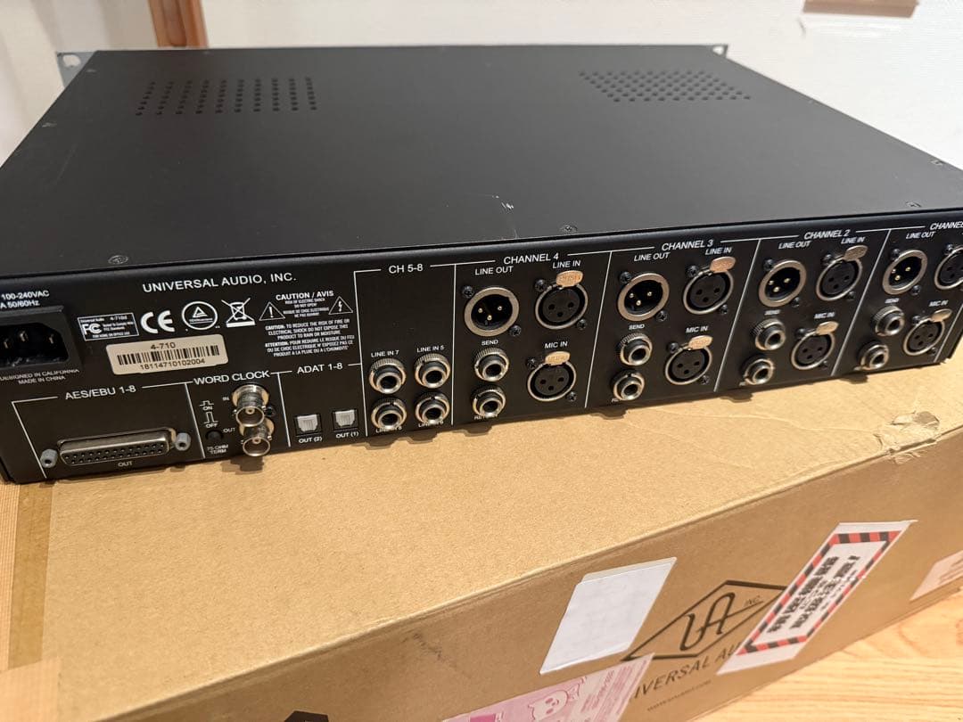 UNIVERSAL AUDIO 4-710D 4ch 高級マイクプリアンプ
