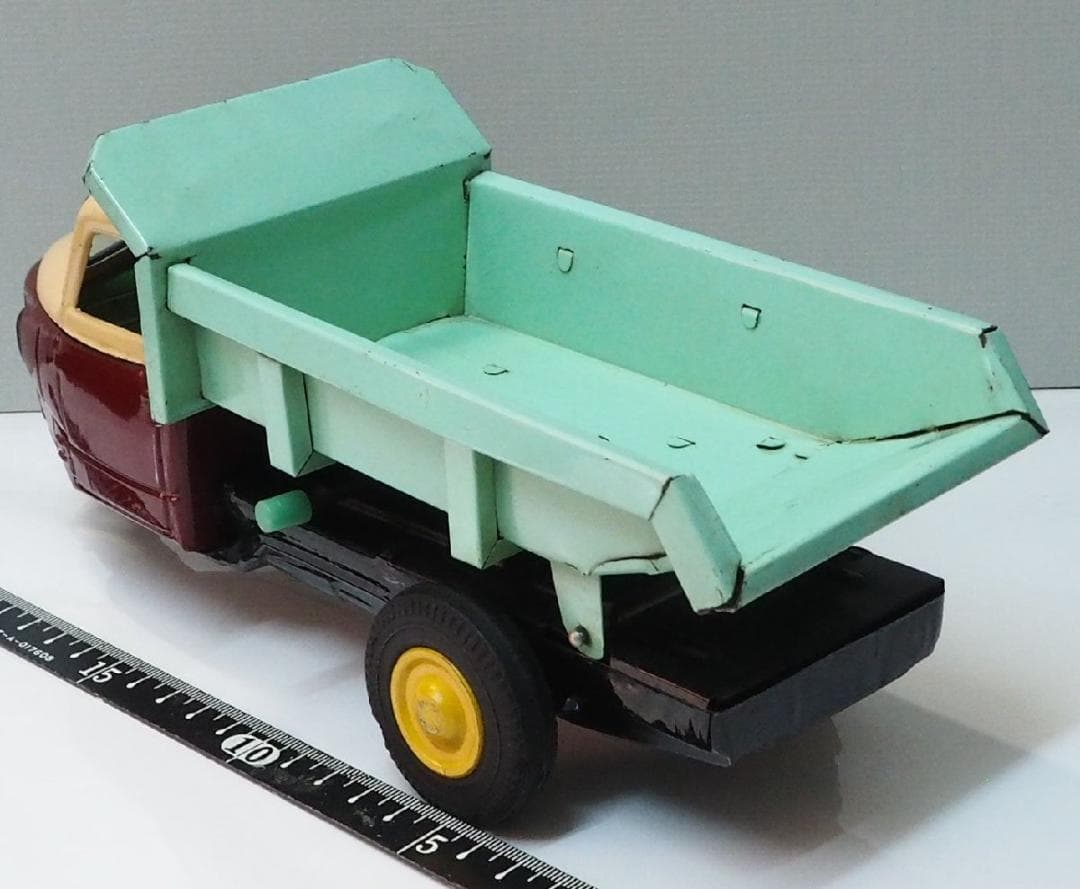萬代屋【三菱 三輪ダンプ トラック 】ブリキ自動車TIN TOY CAR【箱無】