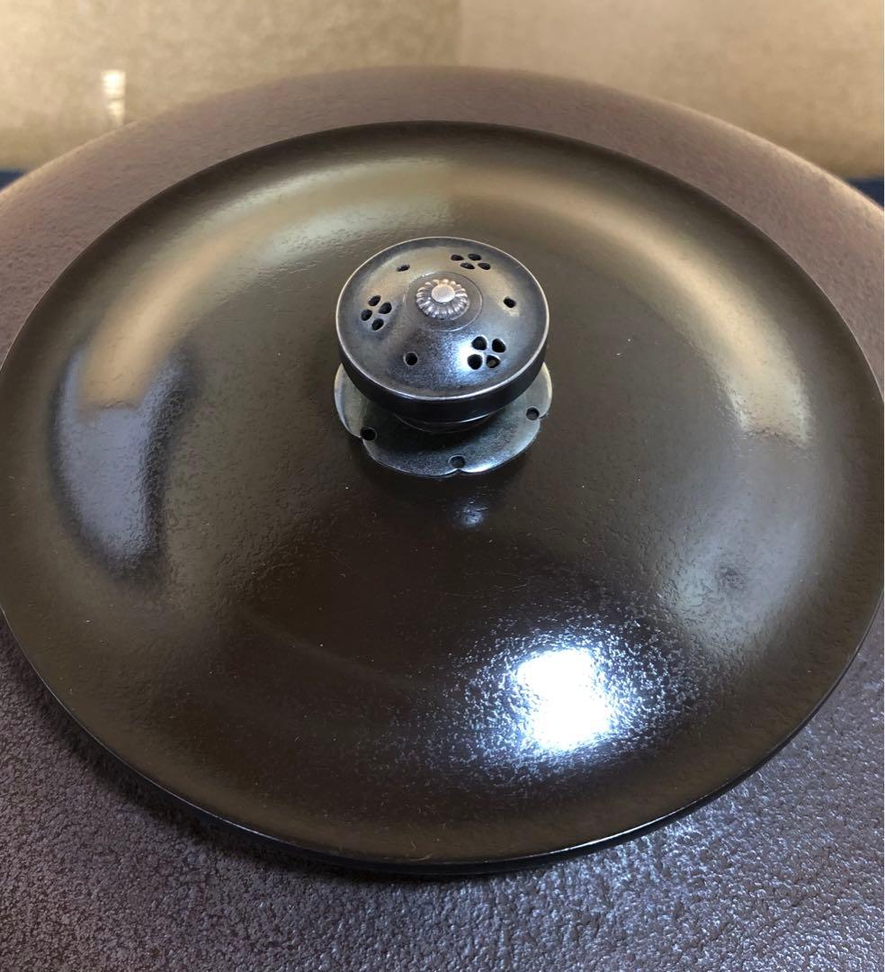 《R》茶ノ十徳文 肩衝釜 釜鐶付 釜師 角谷一圭作 共箱 251127お1