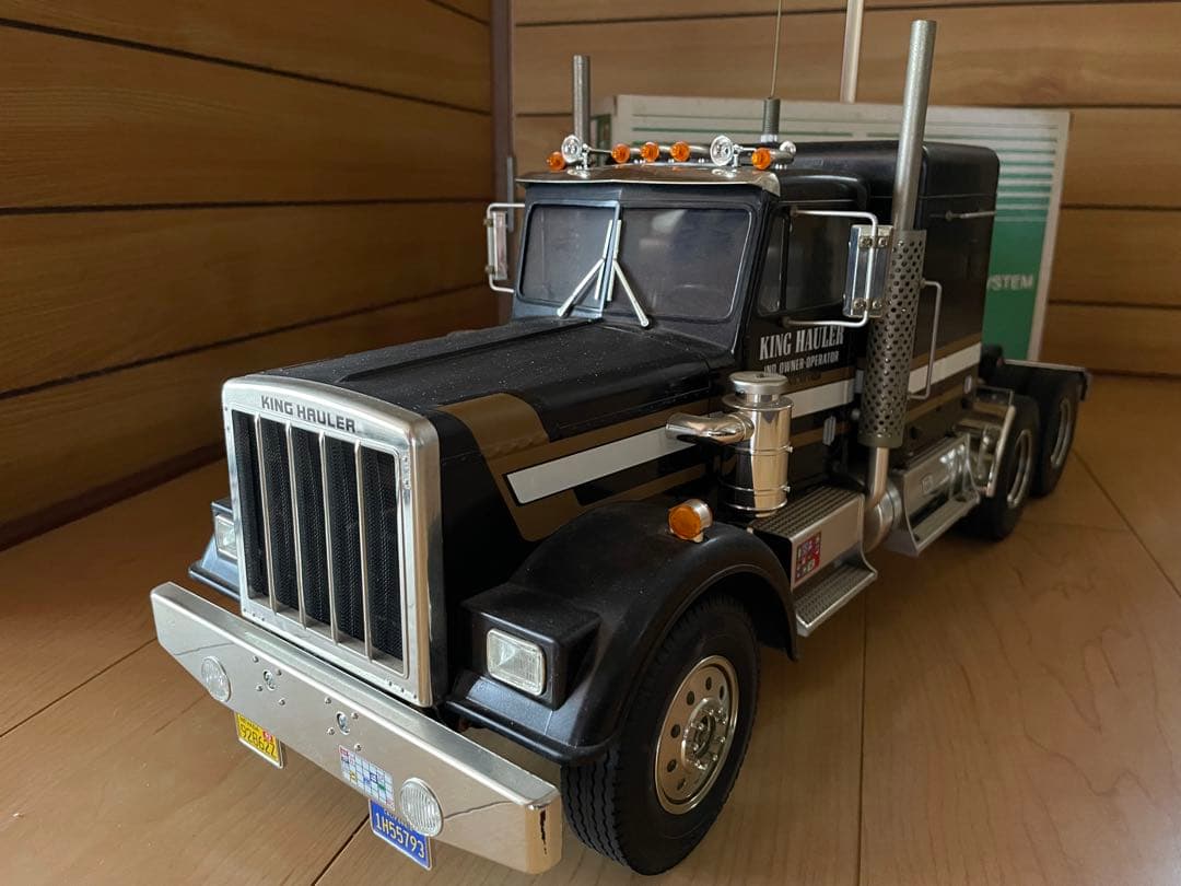 タミヤ　KING HAULER ブラック　プロポ付 タミヤ 電動RCカーフルセットシリーズ 1/14RC トレーラーヘッド キング