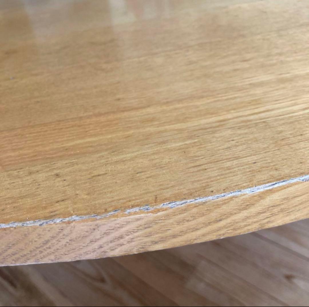 無印良品　円形木製ダイニングテーブル