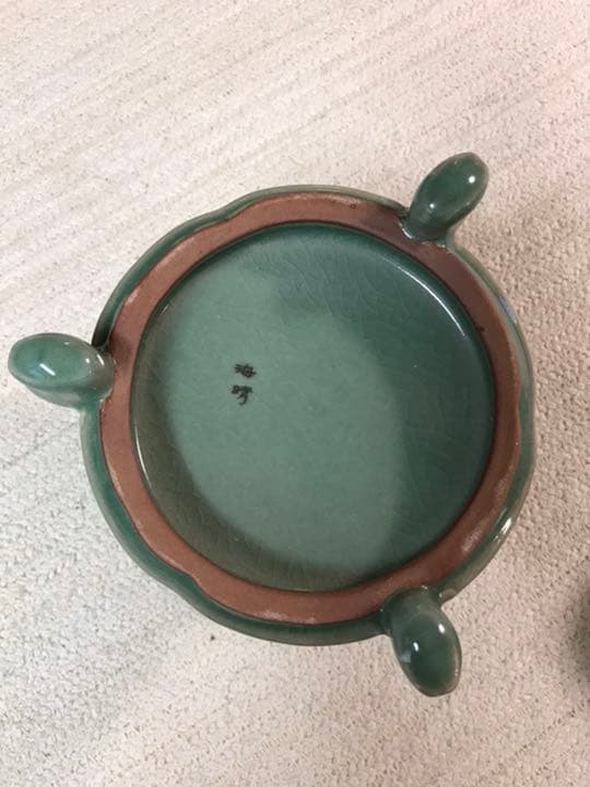 高麗青磁　香合　木箱付