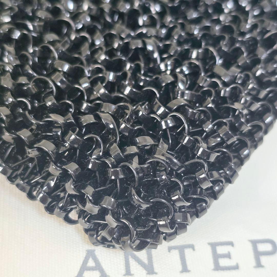 極美品✨アンテプリマ ミディアム チェーン エナメルブラック