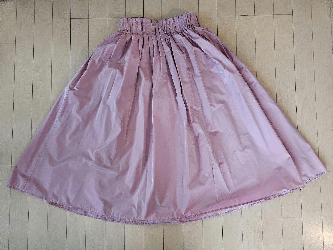 ビアズリー　ギャザースカート ピンク
