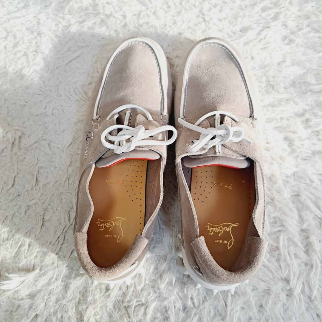 現行 クリスチャンルブタン ジェロモック スウェード ローファー 41.5