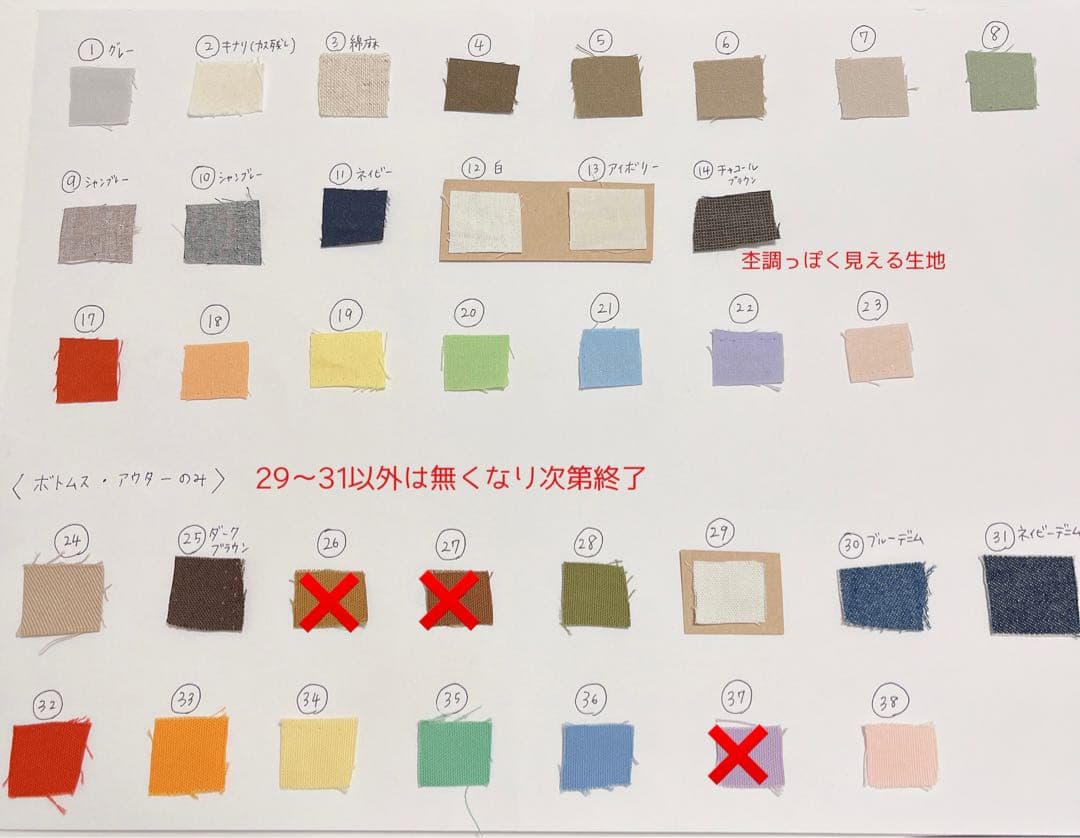 ちびぬい服 オーダーページ