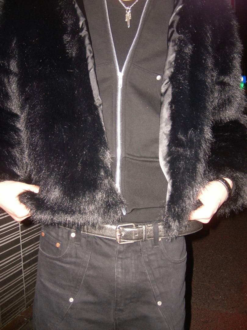 00s archive opium グランジ ファー ジャケット y2k 平成