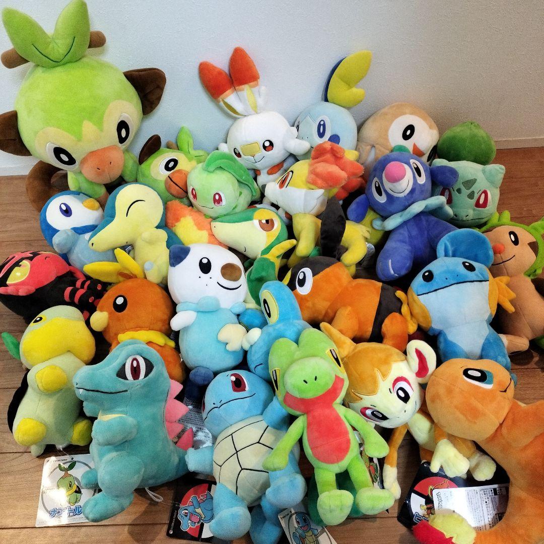 ポケモンセンター　歴代御三家ぬいぐるみ　まとめ売り
