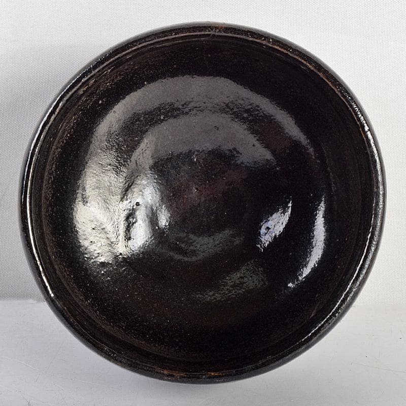 茶道具 楽吉左衛門 九代 了入作 黒楽茶碗 時代箱付 V R9357 - メルカリ