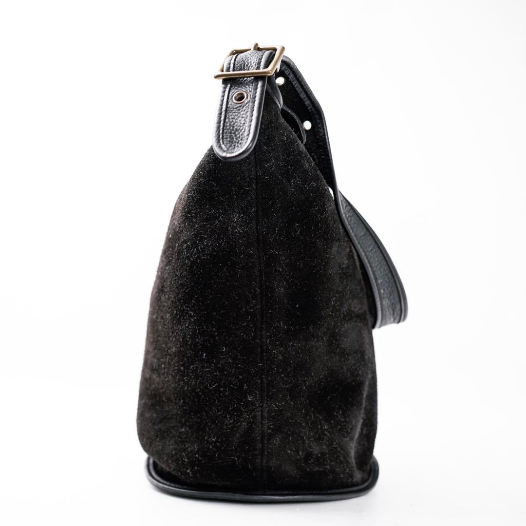 バッグ COACH 9010 Suede Shoulder Bag Leather
