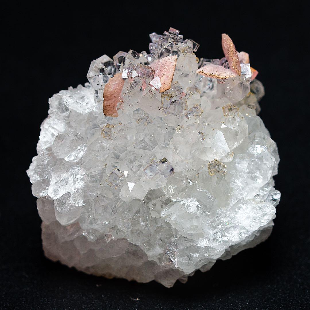 中国 ロードクロサイト フローライト 天然石 原石 鉱物標本 鉱石 蛍石