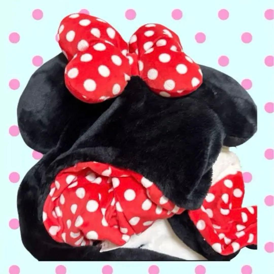 ミニー マフラーファンキャップ ヘアクリップ セット