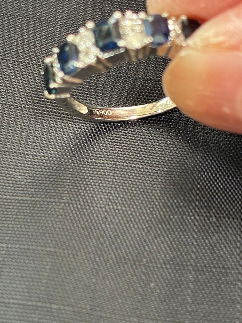 ＰT900 サファイアダイヤモンドリング