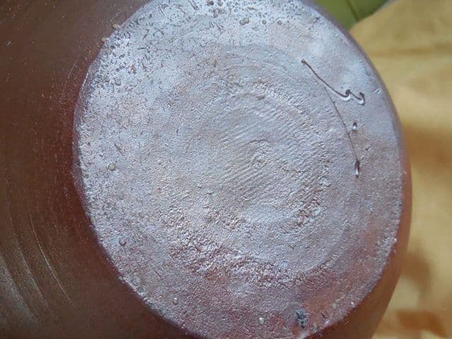 遺品整理品 備前焼 瑞穂作 壺 丸型壺 花器 花瓶 桐箱 古美術