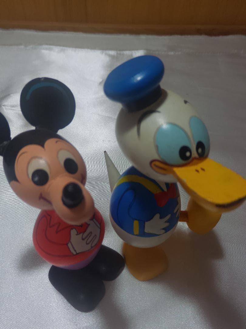 超レア ビンテージ ディズニー ドナルドダック 漫画こけし ミッキー