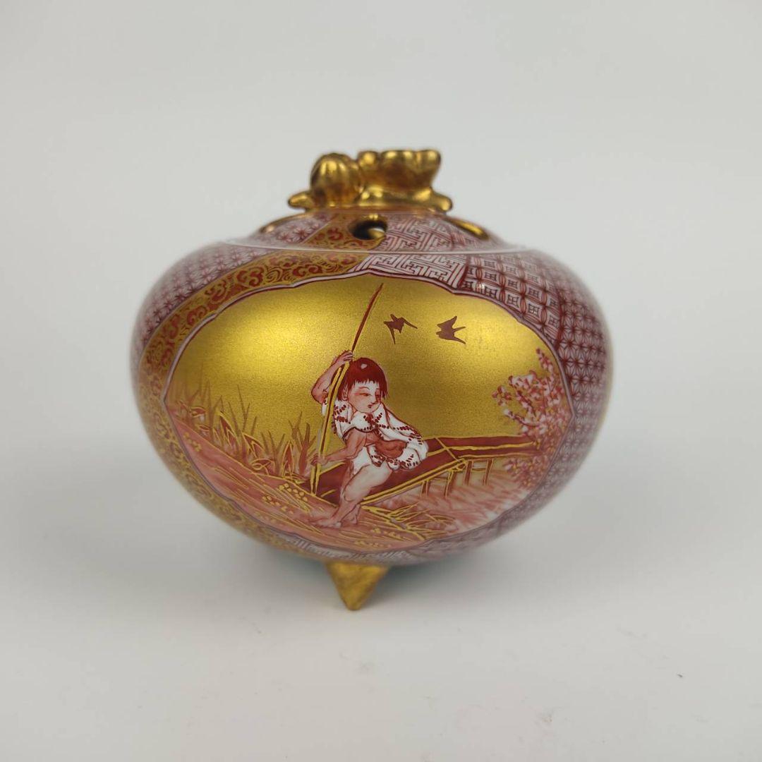 お値下げしました、住田正実作 九谷焼 赤絵小紋 香炉① - WWW