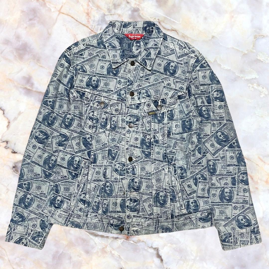 supreme 100 Dollar Bill Trucker Jacket - メルカリ
