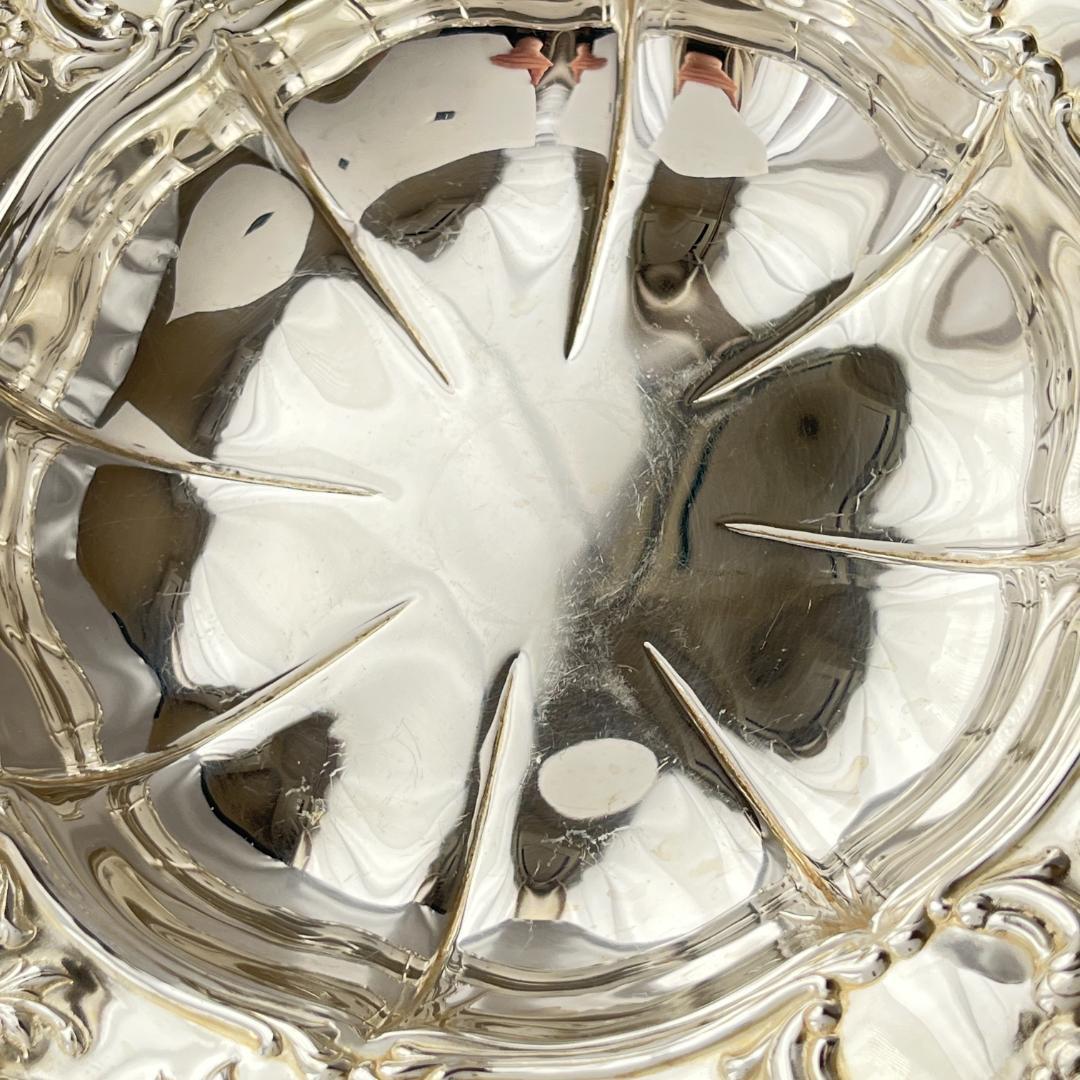 【Towle】薔薇のボウルトレー【シルバープレート】18cm