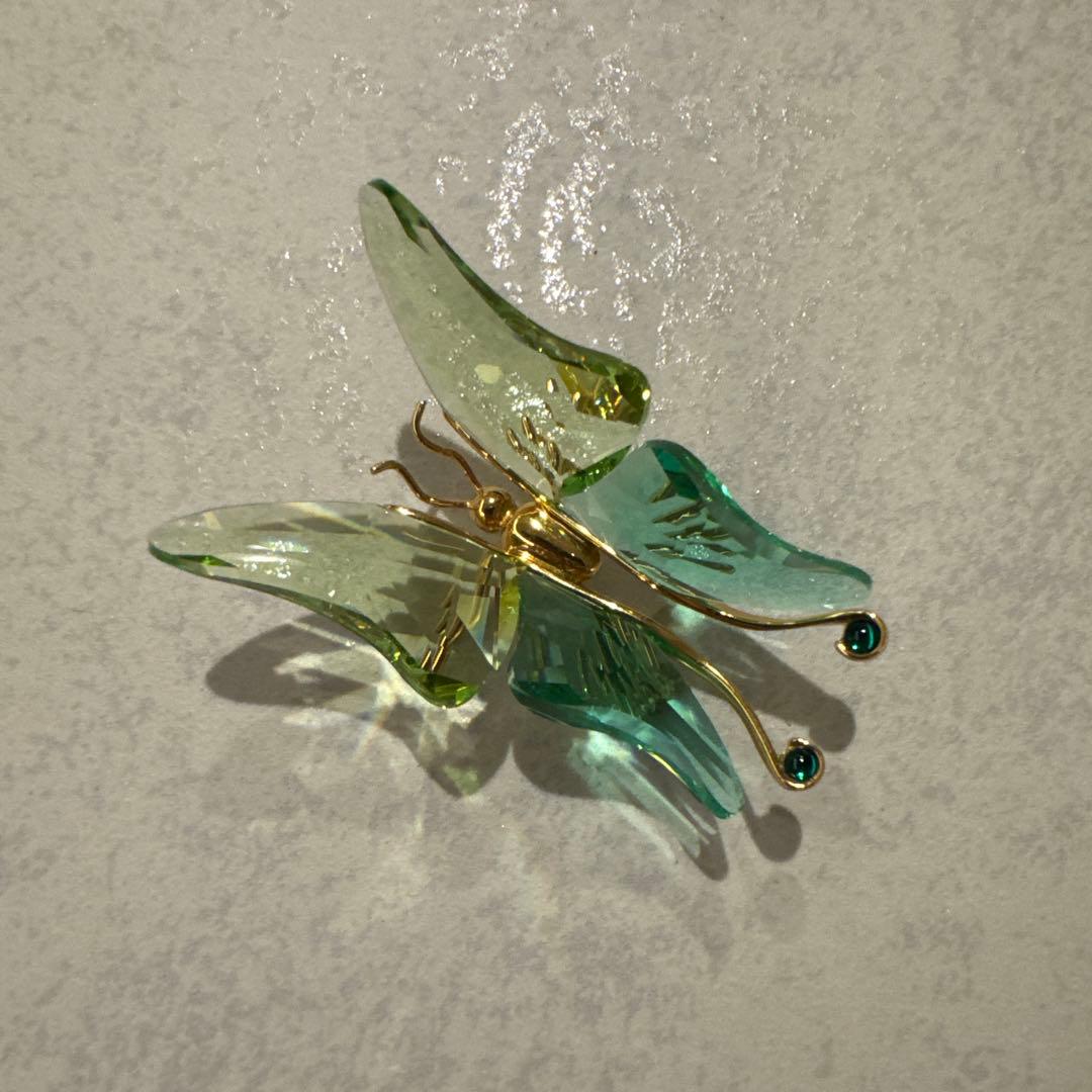 Daniel Swarovski バタフライブローチ Rare Retired Daniel Swarovski Paradis Akima Topaz Crystal Fly