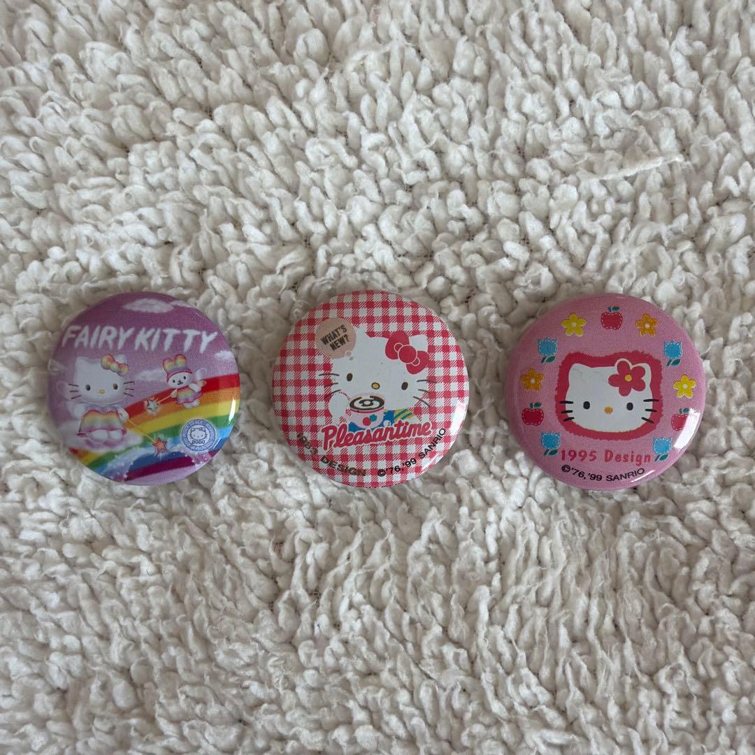 レア 平成レトロ缶バッジセット サンリオ ハローキティ - メルカリ